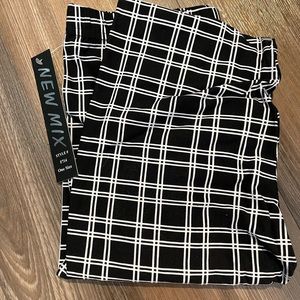 new mix black and white leggings